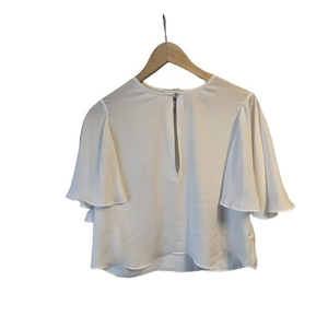 REVOLVE Womens Top Blouse L'Academie XS White Cream The Billowy Blouse‎ $128